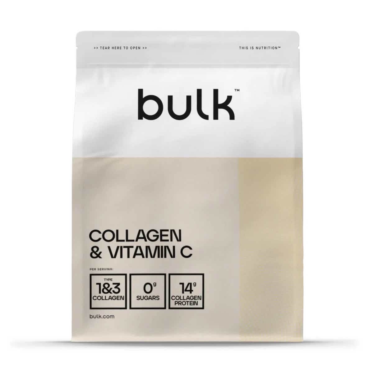 Kollagen och C-vitaminpulver | Frisk hud & leder | Bulk™