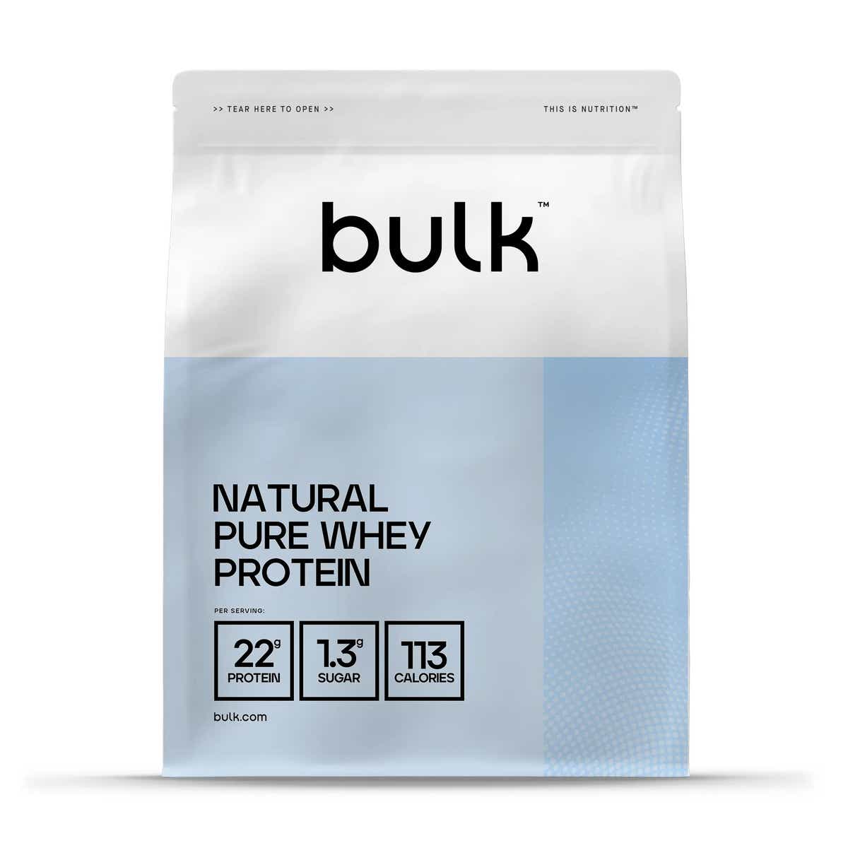 Natural Pure Whey Protein™ | 22g protein per portion | Bulk™