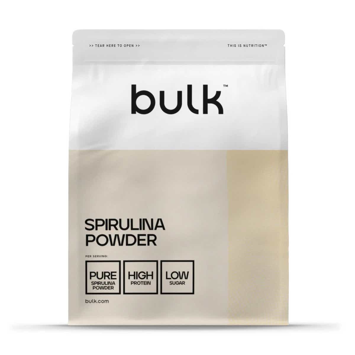 Spirulina pulver | Ren & 63% proteinkälla | Bulk™