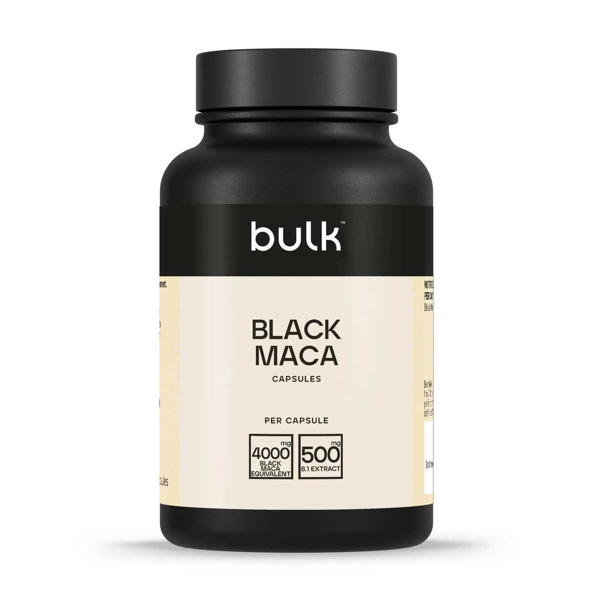 Svarta Maca-kapslar | Högstyrka Maca-extrakt | Bulk™