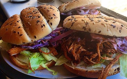 BBQ pulled pork burger image