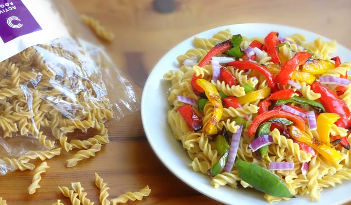 fajita med proteinpasta