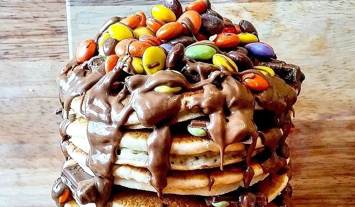 proteinpannkakor med jordnötsmjöl