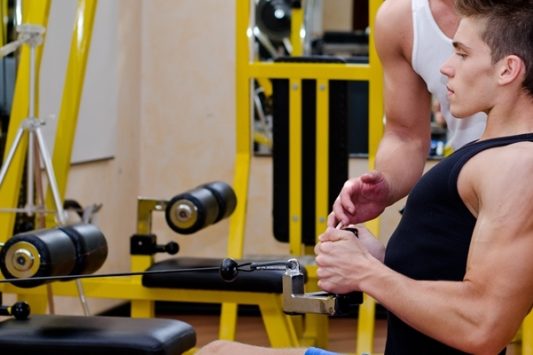 Training at the gym