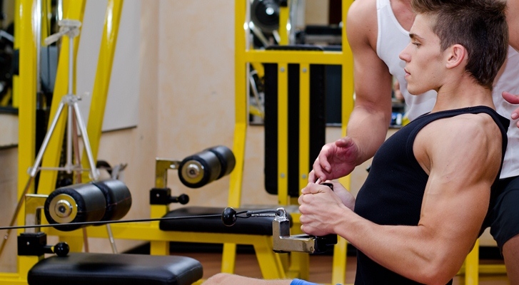 Training at the gym