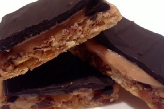 Banoffee Millionaire Protein Flapjack