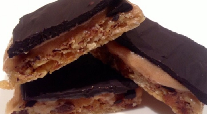 Banoffee Millionaire Protein Flapjack