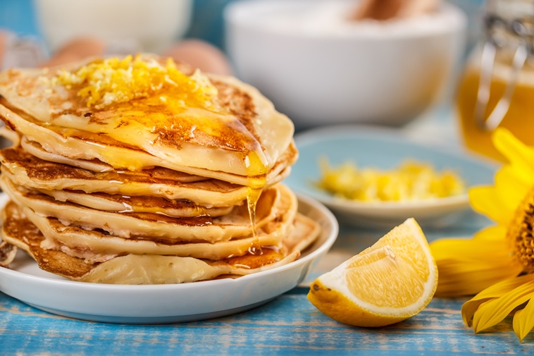 Maple and Lemon Protein Pancakes