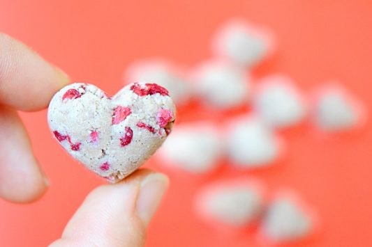 Raspberry Protein Hearts