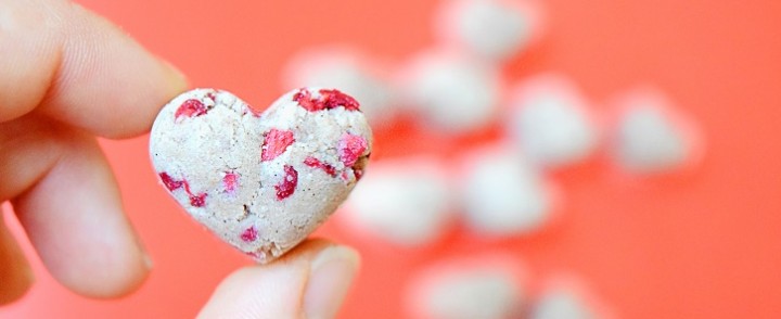 Raspberry Protein Hearts