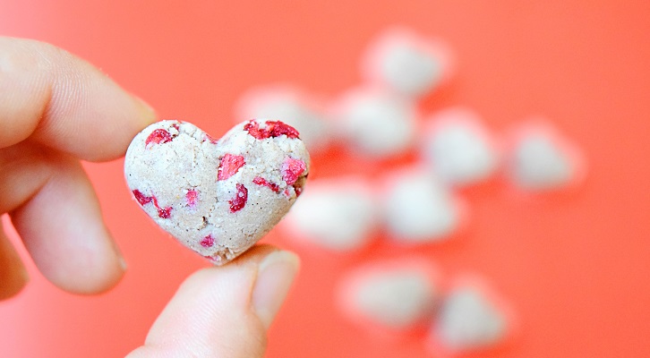 Raspberry Protein Hearts