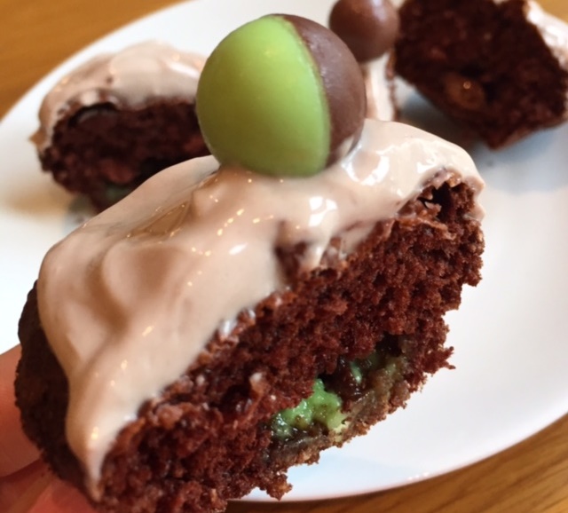 Chocolate Mint Protein Cupcake