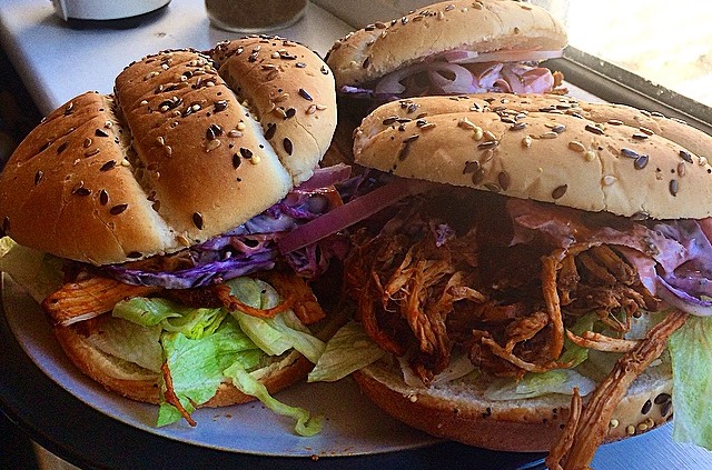 Barbecue Pulled Pork Rolls