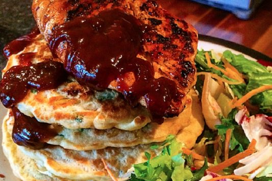Savoury Sweetcorn Protein Pancakes Recipe