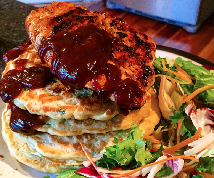 Savoury Sweetcorn Protein Pancakes Recipe