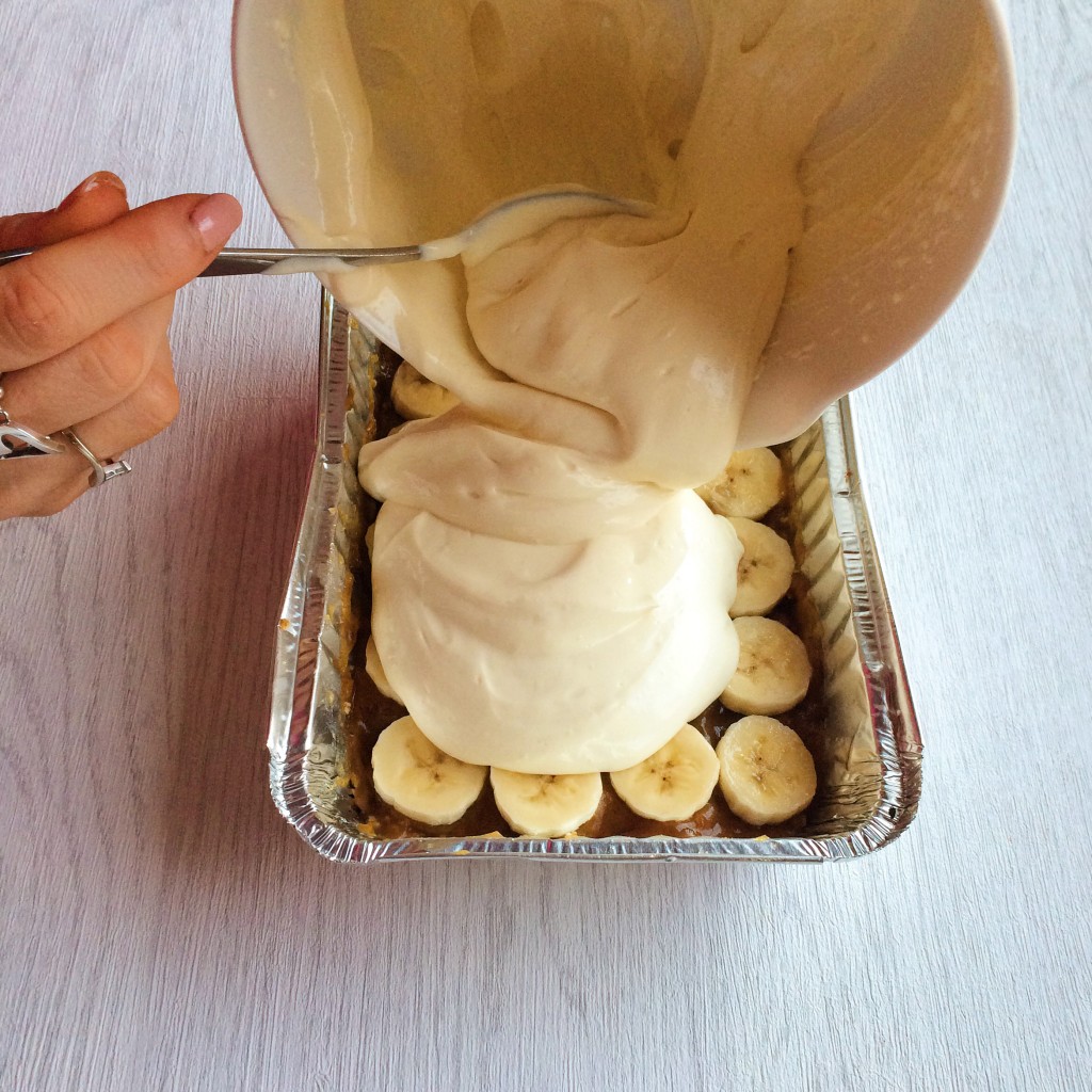 Banoffee Pie Greek yoghurt topping