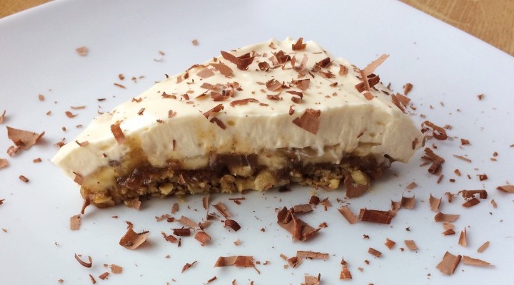 High Protein Sugar Free Banoffee Pie