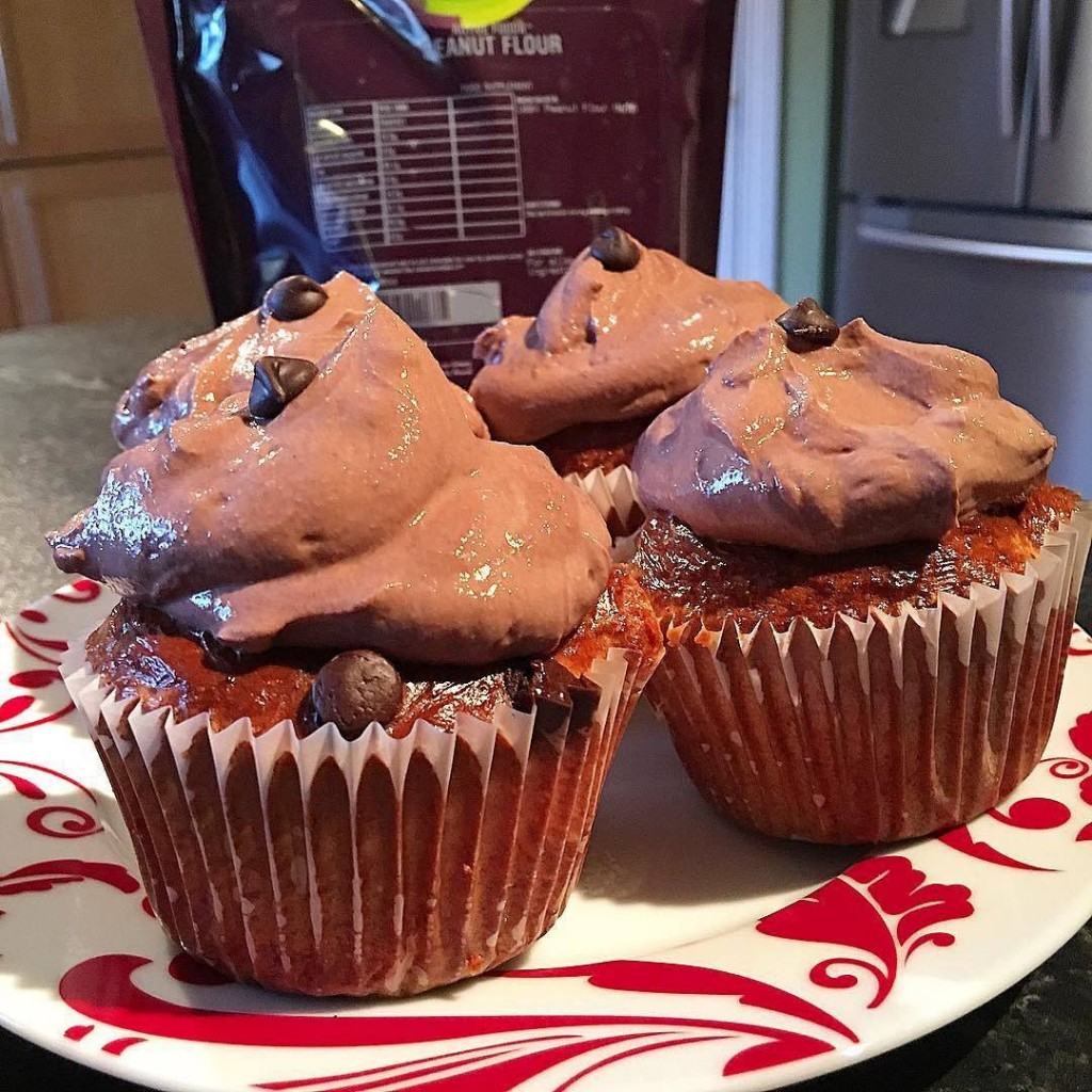 Peanut Butter Protein Cupcakes