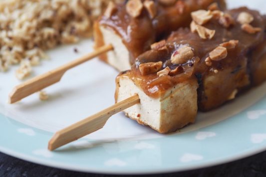 Satay Tofu Skewers