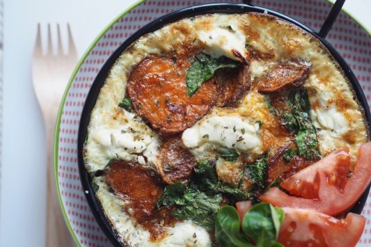 Sweet Potato & Spinach Frittata