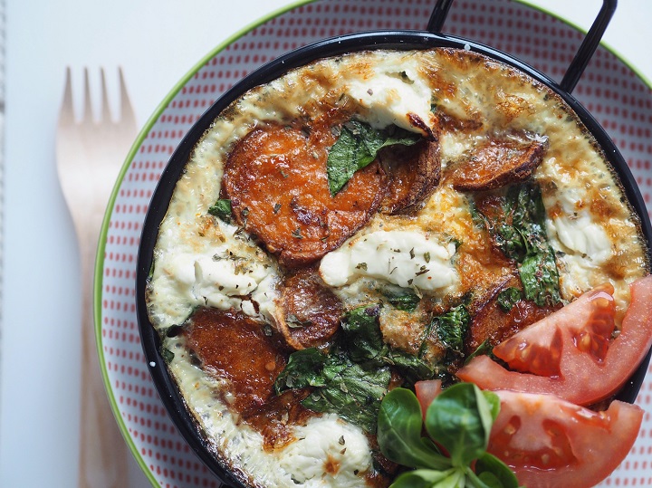 Sweet Potato & Spinach Frittata