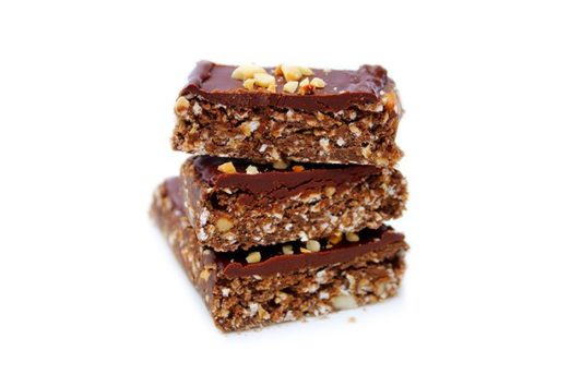 vegan protein chocolate oat bars