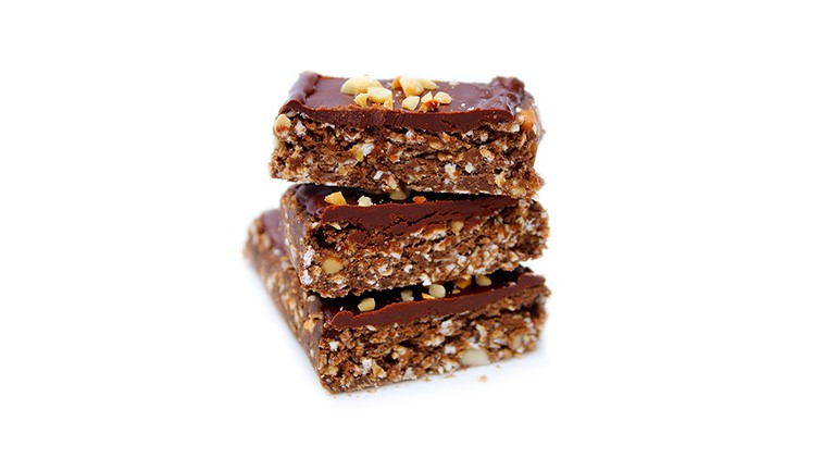 vegan protein chocolate oat bars