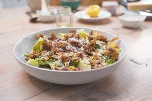 coconut bacon and hazelnut Caesar salad lucy watson recipe