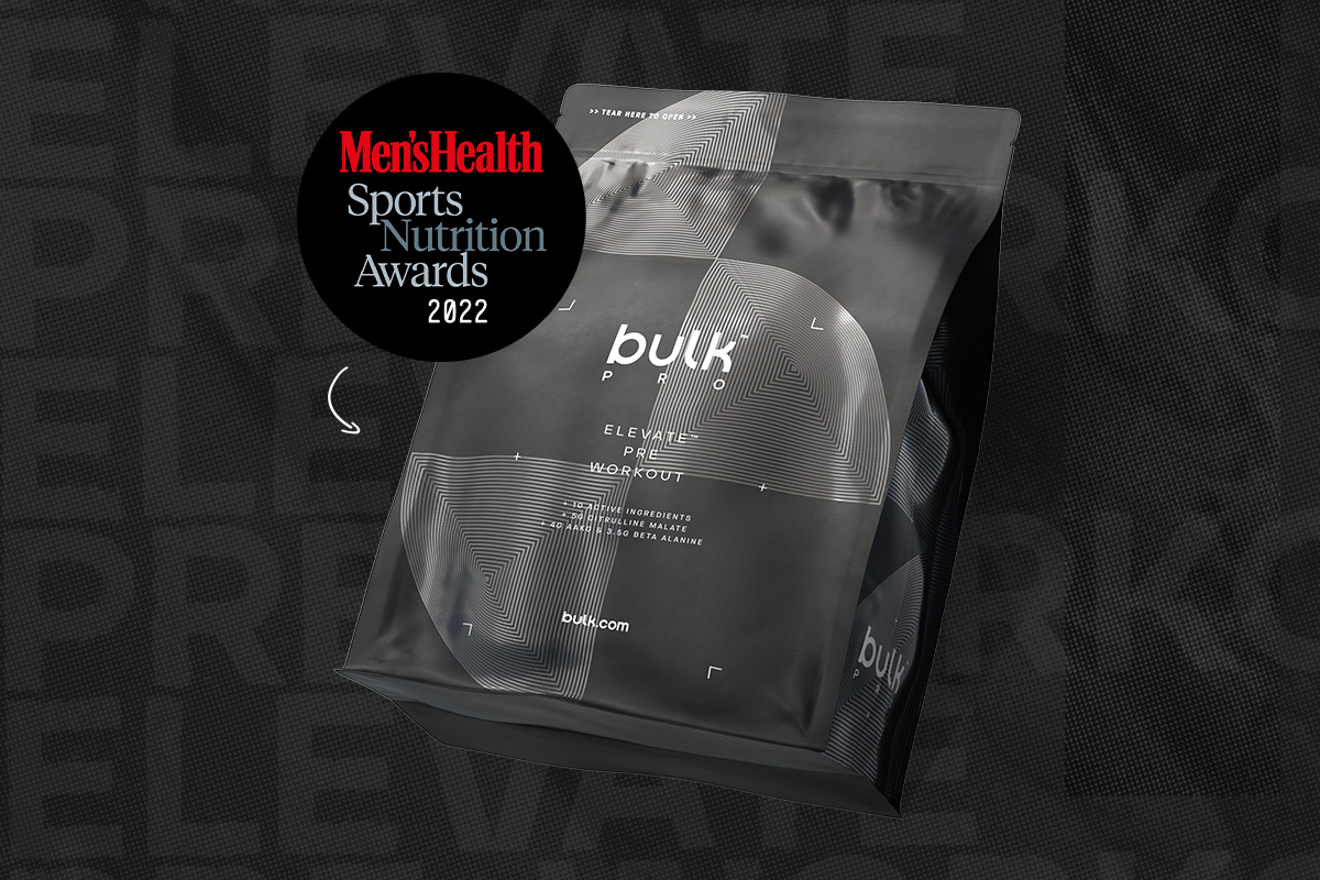 Elevate™ voted 'Best Overall PreWorkout' by Men's Health Bulk™