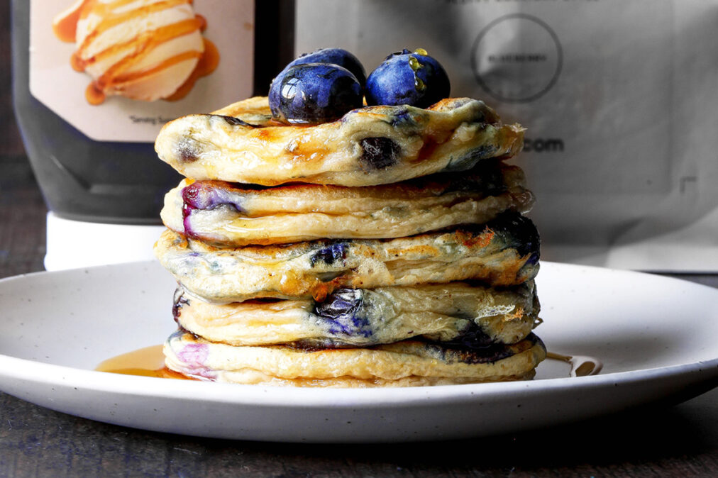 blueberry protein pancakes